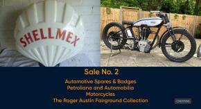 Vintage sale - Sale 2 - Motorcycles, Automobilia, Automotive Spares and Fairground Items (Lots 450 - 849) etc to be held at The Machinery Saleground, Sutton, Ely, Cambs, CB6 2QT REGISTRATION OPENS 15TH JULY 2022