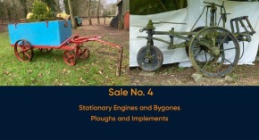 Vintage sale - Sale 4 - Stationary Engines, Horticultural Equipment, Ploughs and Implements (Lots 2260 - 2619) etc to be held at The Machinery Saleground, Sutton, Ely, Cambs, CB6 2QT - COMMENCES AT 9.00AM