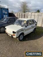 Fiat 126 Abarth project car Reg. No. N/A An air cooled version of the Abarth that is offered for sale as a spares or repair project Estimate £250 - £5