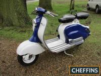 1957 125cc Lambretta 150 LD MOTORCYCLE SCOOTER Reg. No. 305 AKE Frame No. 259232 Engine No. 226883 Originally purchased as a dismantled project, this jewel like Lambretta has been rebuilt by the vendor and was registered with the DVLA in 2011 retaining th