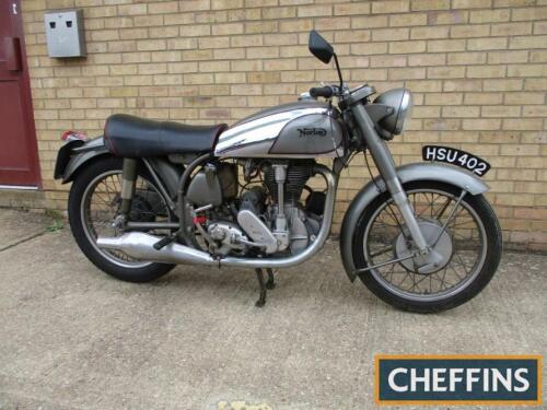 1955 500cc Norton International Special MOTORCYCLE Reg. No. HSU 402 Frame No. J11 55805 Engine No. 69798 11L This motorcycle was purchased by Keith Beevis (renowned solo motocross and grass-track outfit racer of the 1960s) in 2000 from a local acquaintanc