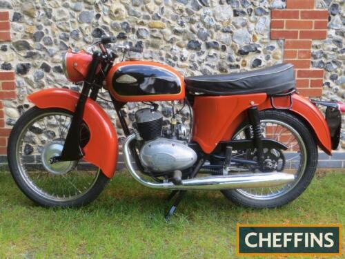 1961 249cc Cotton Messenger MOTORCYCLE Reg. No. 575 UYW Frame No. 61832 Engine No. 734B/9617 Offered for sale in recently restored condition, the vendor states that during refurbishment the Villiers 2T engine showed evidence of being the original fitment