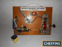 Disc brake demonstration model by Werner Degener ex-Cologne University