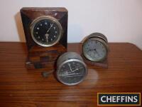 3no. Smiths vintage car clocks for restoration