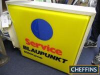 Blaupunkt, double sided, wall mount, illuminated sign, 31x32ins