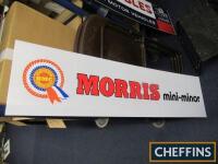 BMC Morris Mini Minor, a Perspex panel created for Goodwood Revival set, 48x12ins