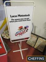 Lucas Motorstock, illustrated double sided forecourt sign