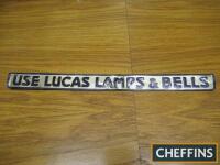 Use Lucas Lamps & Bells, shelf edge advertising sign