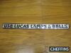 Use Lucas Lamps & Bells, shelf edge advertising sign