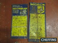 Michelin, 2no. printed tin tyre pressure guides