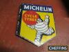 Michelin Cycle Tyres, double sided flanged printed tin sign of pennant form