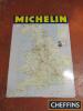 Michelin printed tin map of England and Wales, 33x24ins, 1966