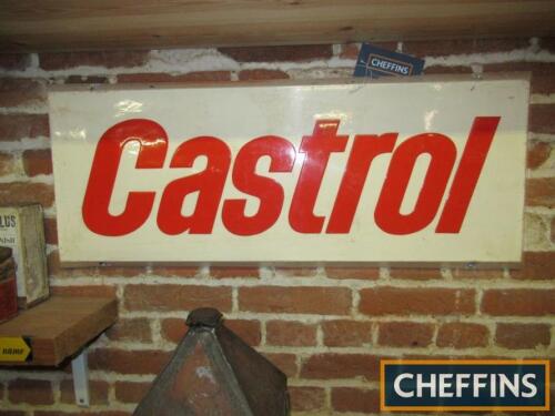 Castrol, a workshop fibreglass sign 36x14ins