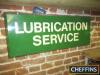 Lubrication Service, a workshop fibreglass sign 36x14ins