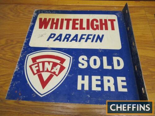 Finalite/Whitelight Fina Paraffin double sided flanged printed sign