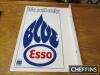 We Sell Only Esso Blue double sided flanged printed tin sign