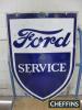 Ford Service, a double sided shield shaped enamel sign, 24x33ins