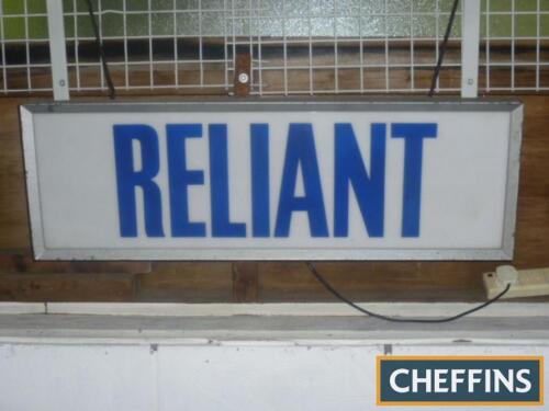 Reliant Showroom light box, rewired and fully working, 3ft x 1ft