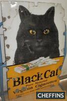 Black Cat Virginia Cigarettes, an original pictorial enamel sign (losses) 36x24ins