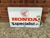 Honda Specialist, an ex motorcycle dealership illuminated sign