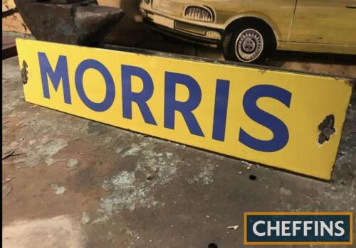 Morris, a dealership enamel sign (losses)