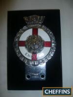 England enamel badge by J R Gaunt