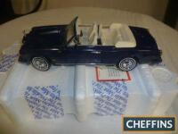 Franklin Mint model, Rolls-Royce Corniche IV Anniversary, finished in dark blue, complete with box and papers