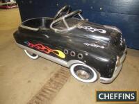 Child's American 'Hot Rod' style metal pedal car