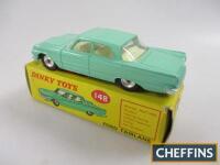 Dinky No. 148 Ford Fairlane light green, cream interior, spun hubs, near mint in good box