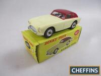 Dinky No. 167 A C Aceca Coupe, maroon over cream with spun hubs, near mint with good box, colour spot blank