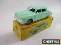 Dinky No. 172 Studebaker Land Cruiser, pale green body, mid-green ridged hubs, near mint, fair colour spot box