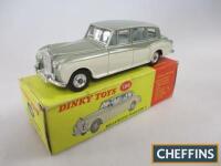 Dinky No. 198 Rolls-Royce Phantom V, metallic light green over cream, spun hubs, near mint, box scuffed but sound