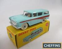 Dinky No. 173 Nash Rambler, mint green, cerise side flash, grey ridged hubs, near mint with good colour spot box