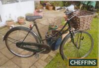 50/60s Raleigh ladies' bicycle with 3-speed gears and large wicker basket