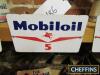 Mobiloil 5, an enamel petrol pump plate