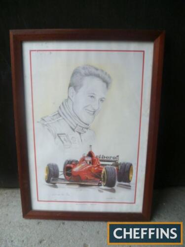 Michael Schumacher limited edition print