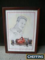 Michael Schumacher limited edition print