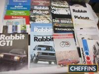 Volkswagen, a good qty of 1980s USA car brochures