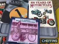 Motorcycling books - Norton 1962-71, A-Z British Motorcycles, Motorcycling in 1930's Motorcycling the Golden Years, Pastmasters of Speed, Classic Racing Motorcycles, Motorcycle Calvacade/Ixion - large good box