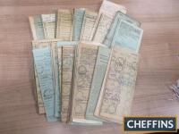 A qty of RF60 buff and green logbooks