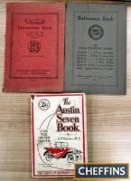 Vauxhall 23-60hp instruction book, 1923 Buick 4cyl reference book, Austin 7 book (3)