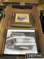 Qty framed and glazed images of American vehicles and related images, ex-Goodwood Revival set