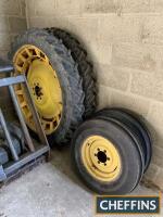 John Deere rowcrop wheels and tyres (75% tread)
