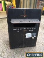 Steel post box (black)