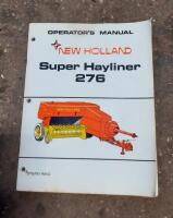 New Holland Super Hayliner 276 operators manual 