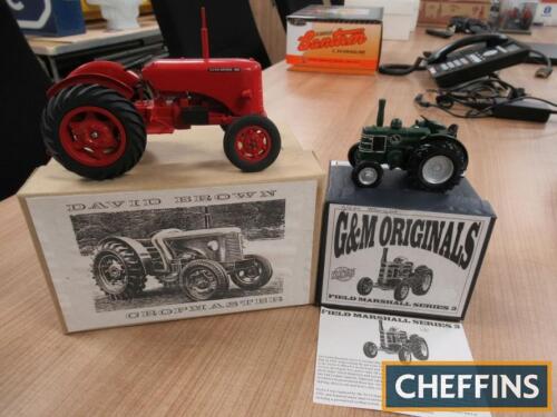 1:32 scale G & M Originals Field Marshall Series 3 (boxed), together with 1:16 scale David Brown 25D (2) (in wrong box)