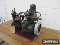 Stuart Turner R3M 2-stroke marine engine No. 40R759, 1.5hp and equipped with reverse gear, Lucas Magneto, petrol tank and starting handle, stated to be in good condition