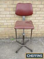 Vintage adjustable drawing office chair
