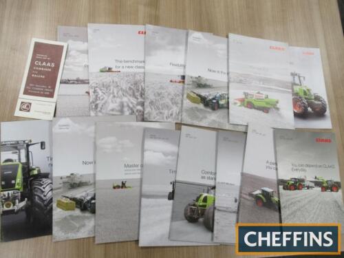 Claas, a qty of agricultural tractor, combine and telehandler brochures (15)