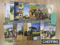 Deutz-Fahr, a qty of agricultural tractor and telehandler brochures and pricelists etc (17)